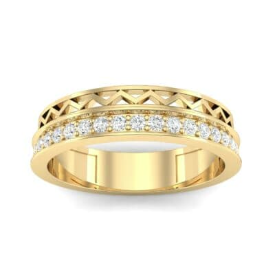 Half-Pave Lattice Diamond Ring (0.23 CTW) Top Dynamic View