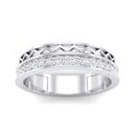 Half-Pave Lattice Diamond Ring (0.23 CTW) Top Dynamic View