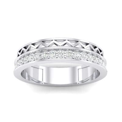 Half-Pave Lattice Diamond Ring (0.23 CTW) Top Dynamic View