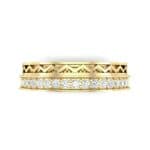 Half-Pave Lattice Diamond Ring (0.23 CTW) Top Flat View
