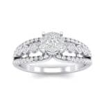 Three Row Split Shank Diamond Ring (0.47 CTW) Top Dynamic View