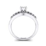 Three Row Split Shank Diamond Ring (0.47 CTW) Side View