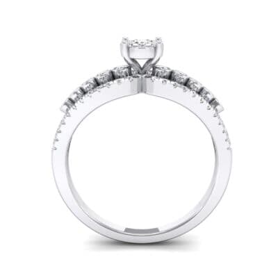 Three Row Split Shank Diamond Ring (0.47 CTW) Side View