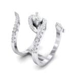 Wisp Double Band Diamond Ring (1.14 CTW) Perspective View