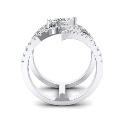 Wisp Double Band Diamond Ring (1.14 CTW) Side View