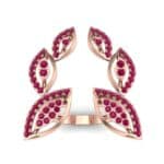 Pave Apollo Ruby Ring (0.78 CTW) Top Dynamic View