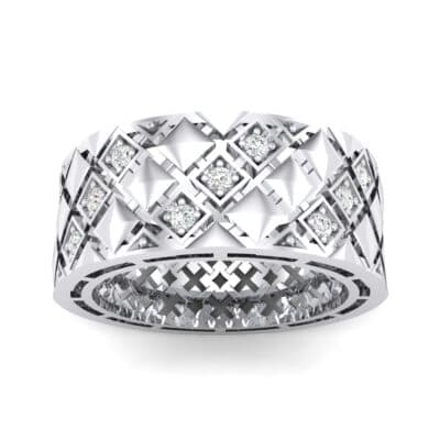 Square Lattice Crystal Ring (0.2 CTW) Top Dynamic View