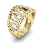 Pave Winding Diamond Ring (0.99 CTW) Perspective View
