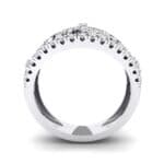 Pave Winding Diamond Ring (0.99 CTW) Side View