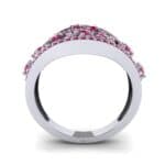Pave Jigsaw Ruby Ring (1.07 CTW) Side View