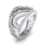 Pave Medley Crystal Ring (0.76 CTW) Perspective View