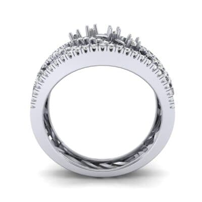 Pave Medley Diamond Ring (0.76 CTW) Side View