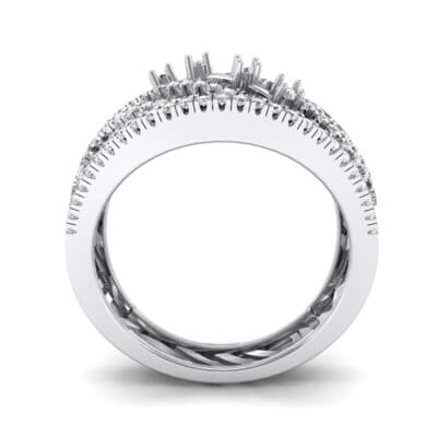 Pave Medley Crystal Ring (0.76 CTW) Side View
