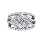 Pave Medley Diamond Ring (0.76 CTW) Top Flat View