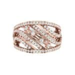 Pave Medley Diamond Ring (0.76 CTW) Top Flat View