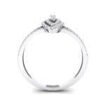 Marquise Cluster Crystal Engagement Ring (0.45 CTW) Side View