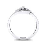 Pave Sonata Crystal Engagement Ring (0.38 CTW) Side View