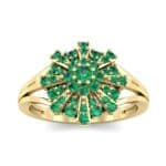 Starburst Emerald Cluster Ring (0.33 CTW) Top Dynamic View