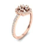 Pave Posy Diamond Ring (0.31 CTW) Perspective View
