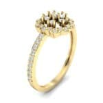 Pave Posy Diamond Ring (0.31 CTW) Perspective View