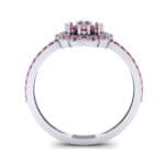 Pave Posy Ruby Ring (0.31 CTW) Side View