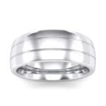 Wide Double Groove Ring (0 CTW) Top Dynamic View
