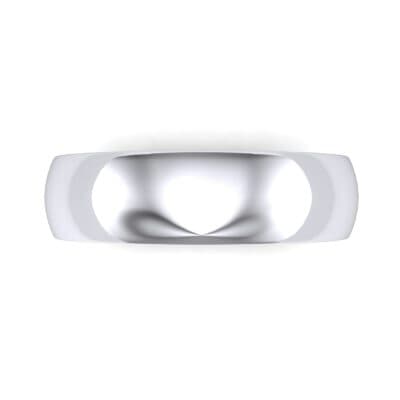 Wide Domed Ring (0 CTW) Top Flat View
