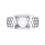 Honeycomb Relief Ring (0 CTW) Top Flat View