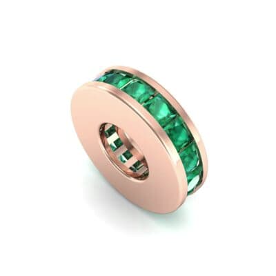 Princess-Cut Emerald Spacer Bead (0.72 CTW) Perspective View