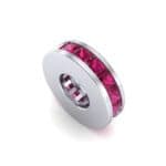 Princess-Cut Ruby Spacer Bead (0.72 CTW) Perspective View