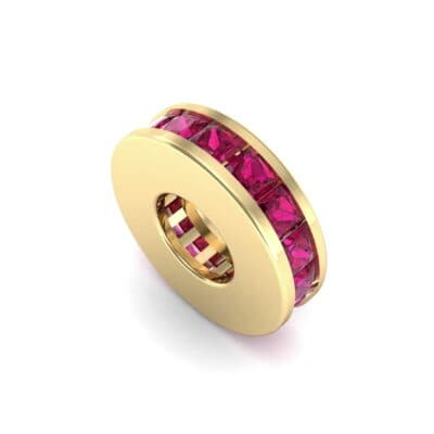 Princess-Cut Ruby Spacer Bead (0.72 CTW) Perspective View