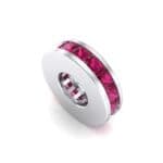 Princess-Cut Ruby Spacer Bead (0.72 CTW) Perspective View