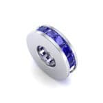 Princess-Cut Blue Sapphire Spacer Bead (0.72 CTW) Perspective View