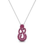 Pave Clef Ruby Pendant (2.09 CTW) Top Dynamic View