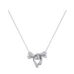 Romance Crystal Bow Pendant (0.63 CTW) Perspective View