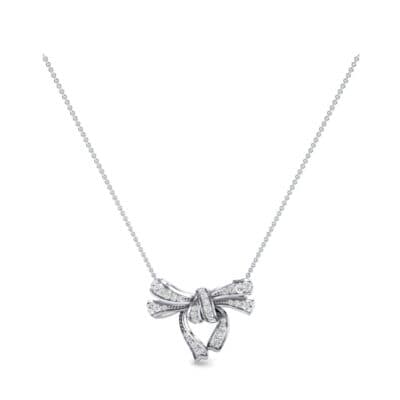 Romance Crystal Bow Pendant (0.63 CTW) Perspective View