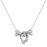 Romance Crystal Bow Pendant (0.63 CTW) Top Dynamic View