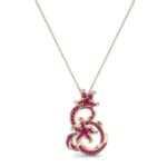 Plumeria Ruby Pendant (1.11 CTW) Top Dynamic View