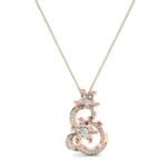 Plumeria Diamond Pendant (0.8 CTW) Top Dynamic View