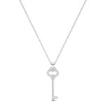 Key Crystal Pendant (0 CTW) Perspective View