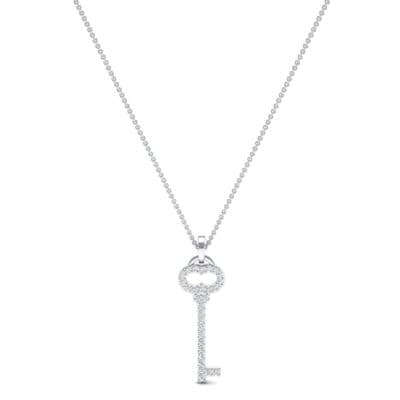 Key Crystal Pendant (0 CTW) Perspective View