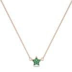 Pave Star Emerald Pendant (0.135 CTW) Perspective View