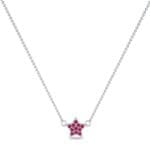Pave Star Ruby Pendant (0.135 CTW) Perspective View