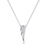 Angel Wing Crystal Pendant (0.22 CTW) Top Dynamic View