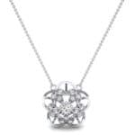 Cut Out Flower Crystal Pendant (0.49 CTW) Top Dynamic View