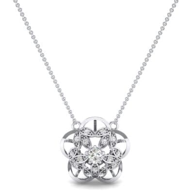 Cut Out Flower Crystal Pendant (0.49 CTW) Top Dynamic View