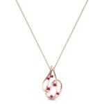 Swirl Prong-Set Ruby Pendant (0.28 CTW) Perspective View