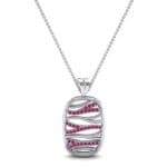 Rivers Ruby Tablet Pendant (0.28 CTW) Top Dynamic View