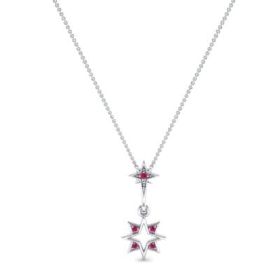 Falling Star Ruby Pendant (0.08 CTW) Perspective View