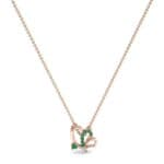 Butterfly Emerald Pendant (0.07 CTW) Perspective View